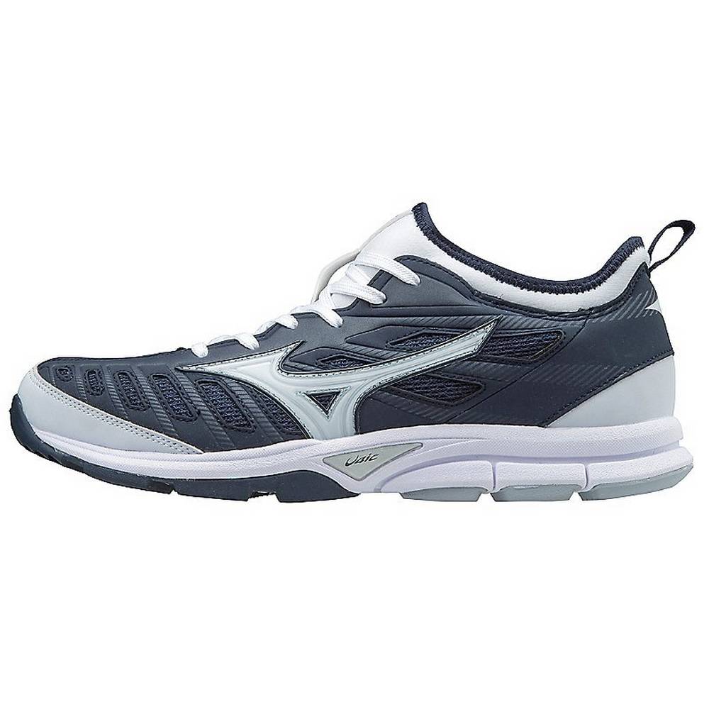 Mizuno Men's Player’s Trainer 2 Baseball Turf Baseball Shoes Navy/White (320549-GTP)